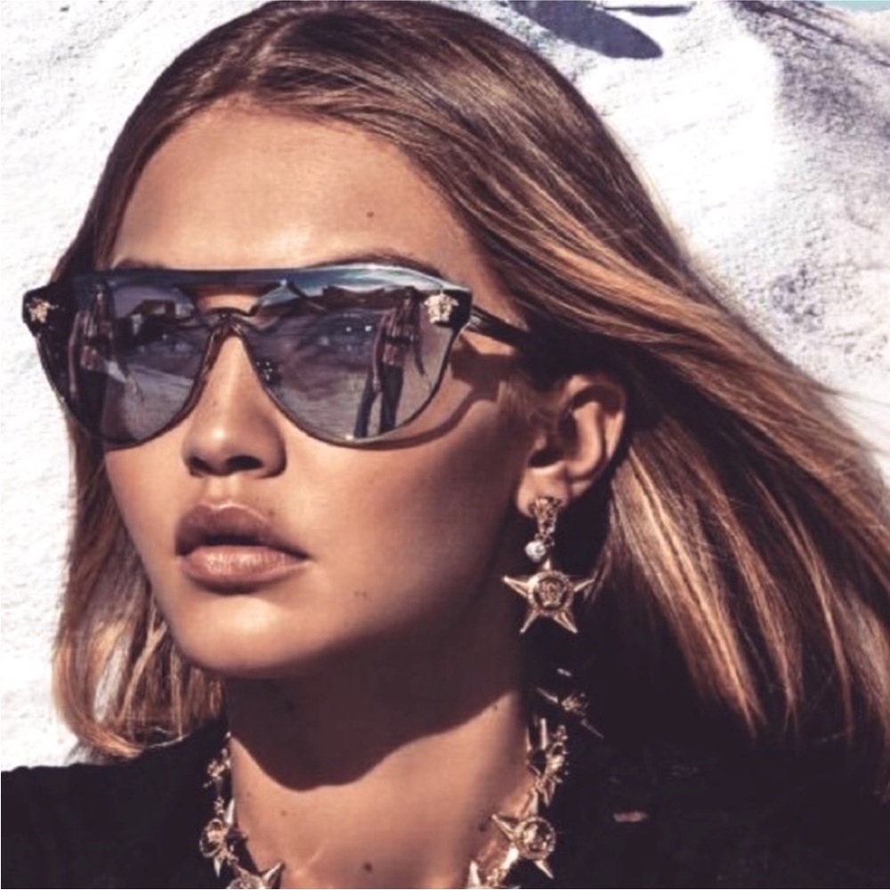 NWT gold Versace sunglasses 2161 - Picture 7 of 12
